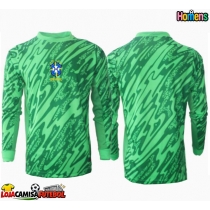 Camisa de Futebol Brasil Goleiro Equipamento Principal Copa America 2024 Manga Comprida